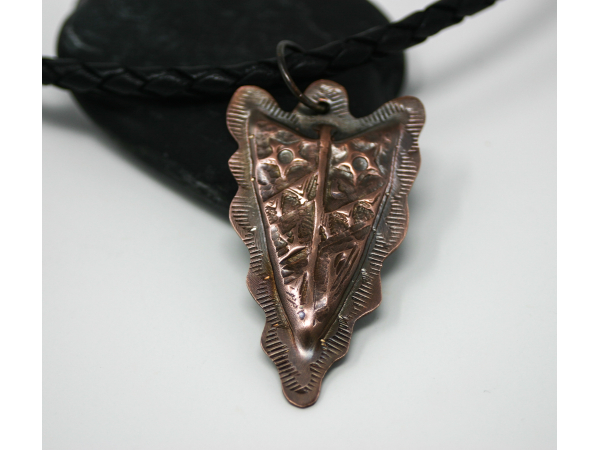 Arrowhead Copper Pendant