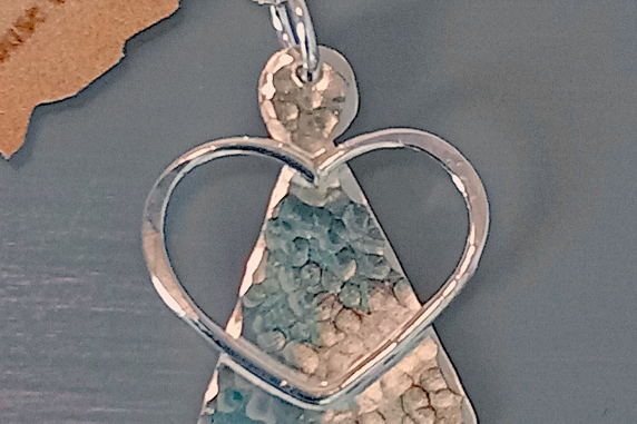 Handmade Silver Angel Pendant