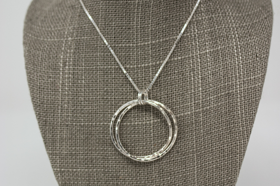 Entwined Silver Pendant