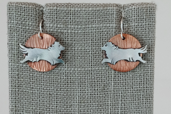 Dog Earrings Canine Lover Earrings for Fun onthebend