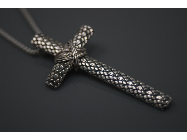 Handmade Silver Cross Pendant