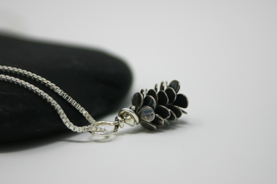 Handmade Silver Pine Cone