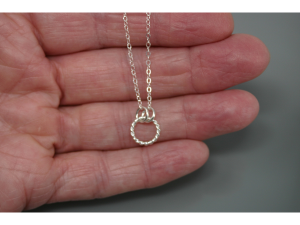 10mm Silver Ring Necklace