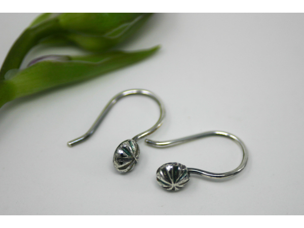 Forged Silver Earrings