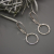 Itty Bitty Hammered Hoops