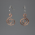Copper Spiral Earrings