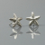 Starfish Stud Earrings Silver